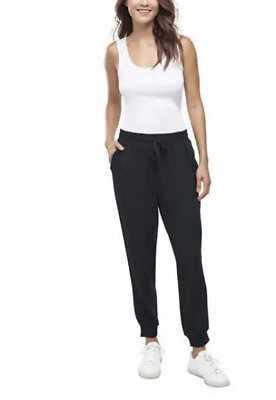 #ad Splendid Black Super Soft Knit Joggers Casual Pants Sweatpants Size Medium