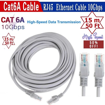 #ad RJ45 Cat6 Network Cable Ethernet Lan Patch Lot Internet Cord Router Xbox 10Gbps