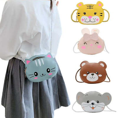 #ad Mini Crossbody Bag for Children Cute Cartoon Cat Baby Girls Shoulder Bags