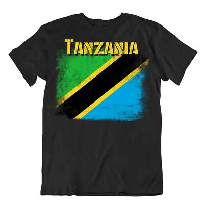 #ad Tanzania flag Tshirt T shirt Tee top city map rich agricultural resources gift