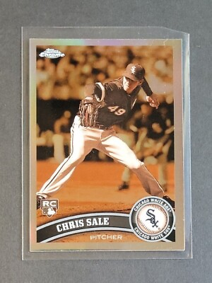 #ad Chris Sale 2011 Topps Chrome Sepia Refractor RC #40 99 Rookie #205 White Sox