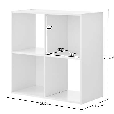 #ad 4 Cube Storage White