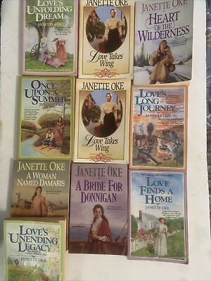 #ad Lot of 10 Janette Oke Paperback Books Love Finds A Home amp; More 1981 1993 VTG