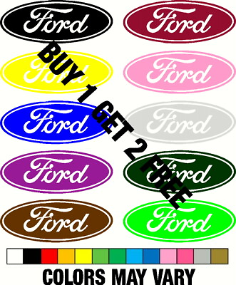 #ad FORD OVAL Decal Buy 1 get 2 FREE FORD Car Truck iPhone FREE SHIPPING