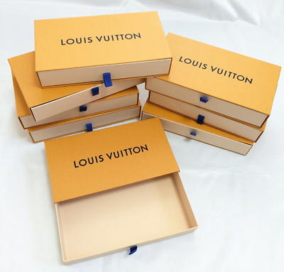 #ad Auth Louis Vuitton Gift Box 8 set for Long wallet Zippy wallet Dust Box F S VG