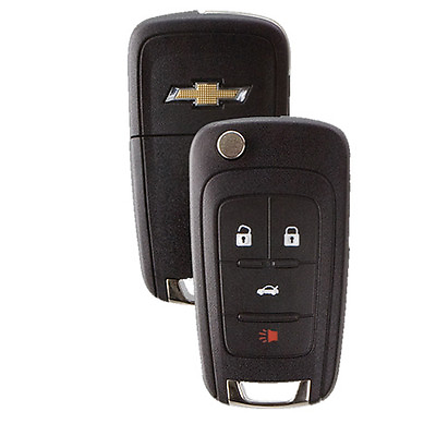 #ad New Flip Key Keyless Entry Remote Key Fob for Chevrolet 4 button with logo