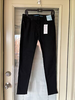 #ad Denim Co Women UK 10 W30 L29 Black Ultra Soft Super Skinny Jeans NWT