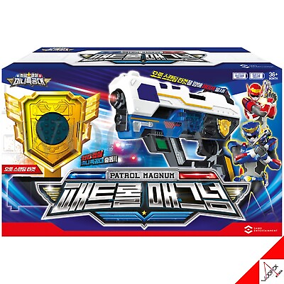 #ad Miniforce Super Cops PATROL MAGNUM Transformer Sound Laser Weapon Kids Toy 2023