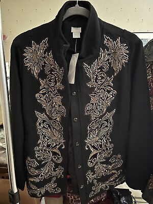 #ad Novelty Jacket Embellished LS Jacket Black Size 2