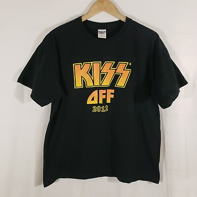 #ad Kiss Off Size L 2012 Black Final 4 Las Vegas Shirt Short Sleeve Tribute Gildan