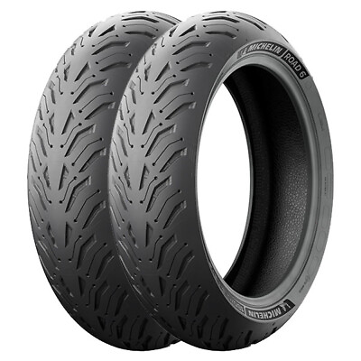 #ad TYRE PAIR MICHELIN 120 70 18 59W 170 60 17 72W ROAD 6