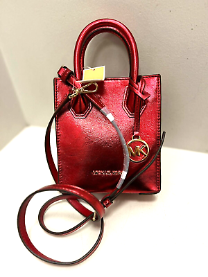 #ad Michael Kors XS Extra Small Crossbody Purse Shoulder Handbag Bag Crimson
