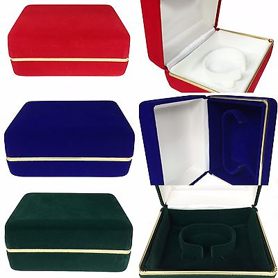 #ad NEW Quality Velvet Watch Bracelet Bangle Jewelry Presentation Box Storage Case
