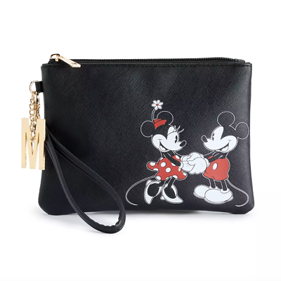 #ad Disney Mickey and Minnie Mouse Wristlet Purse with Charm