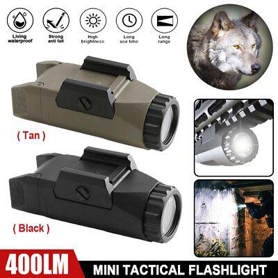 #ad 400Lumens Weapon Light Mounted for Glock Full Size Outdoor Hunting Scout Strobe