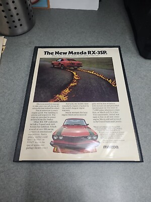 #ad 1977 Mazda RX 3SP Vlease Don#x27;t Tell Your Mother Print Ad 8.5 x 11quot; Framed