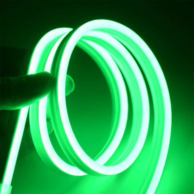 #ad 12V Flexible LED Strip Waterproof Sign Neon Lights Silicone Tube 1M 5M or 50M