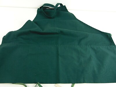 #ad Lot Of 5 Green Server Aprons With 3 Pockets