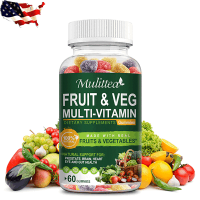 #ad Fruitsamp;Veggies Supplement Multivitamin Gummies Immune amp; Mood amp; Energy Booster US
