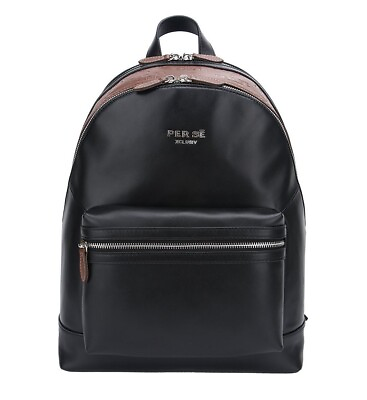 #ad PER SE XCLUSIV Genuine Premium Leather Luxury Designer Monogram Backpack