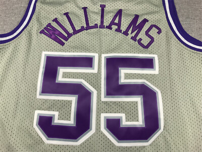 #ad Men#55 Jason Williams Vintage Sacramento Kings all Stitched Jersey