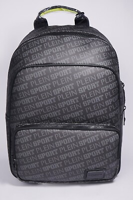 #ad Philipp Plein Men#x27;s Black Backpack Denver with Adjustable Shoulder Strap 2100076