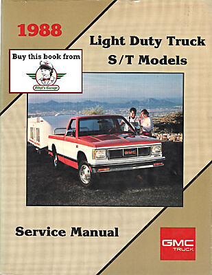 #ad 1988 GMC Light Truck S Series S 15 Pickup Jimmy Repair Service Shop Manual