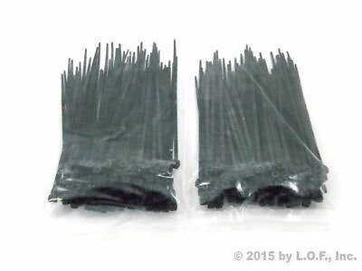 200 PACK 4 INCH ZIP CABLE TIES NYLON BLACK 18 LBS UV WEATHER RESISTANT WIRE $6.98