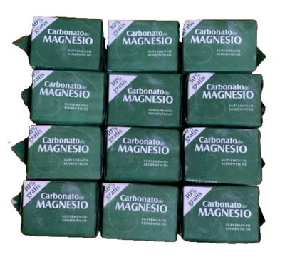 #ad Carbonato De Magnesio 12 Pack Magnesium Carbonate