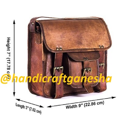 7quot; Small Vintage Leather Messenger Women Bag Purse Tote Handbag Satchel Side Bag $54.87
