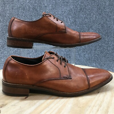 Cole Haan Shoes Mens 11 M Lenox Hill Cap Toe Lace Oxford C11632 Brown Leather $23.79