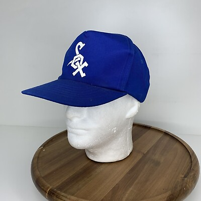 #ad Vintage White Sox Hat Adjustable 80s 90s Chicago MLB Baseball Game day Cap