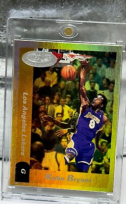 #ad Kobe Bryant Card Rare Limited GOLD HOLO REFRACTOR SP INSERT LAKERS JERSEY #8
