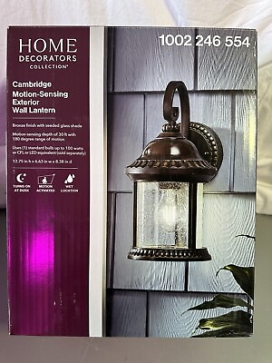 #ad Home Decorators Cambridge Bronze Motion Sensing Outdoor Coach Light Sconce