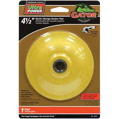 #ad Gator Quick Change 4 1 2 In. Angle Grinder Backing Pad 3873 Gator 3873