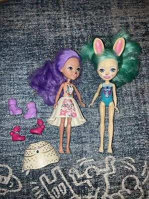 #ad Mattel Enchantimals Bunny Doll and Danessa Deer Doll 6quot; Lot of 2