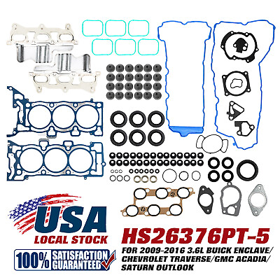 #ad Full MLS Head Gasket Kit Fits For 09 16 Chevrolet Tranverse Buick Enclave GMC