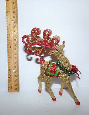 #ad NEW 5.5quot; DOLLHOUSE MINIATURE 1:12 SCALE CHRISTMAS REIN DEER MODERN NO TREE $49