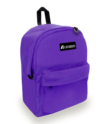 #ad #ad Purple 16.5quot; Backpack Unisex Carrier Shoulder Bag for Work Sports Travel School