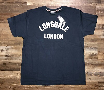Lonsdale London Boxing Mens Size XL Navy Blue Short Sleeve Shirt New with Tags $17.97