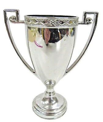 #ad Vintage Metal Chrome Cup Trophy General Classics Chicago 4.5quot; #VM