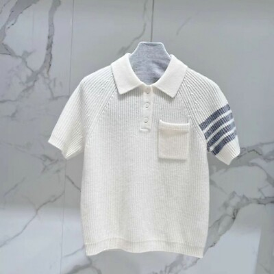 #ad Thom Browne Women#x27;s Knitted Short Sleeved Sweater tops