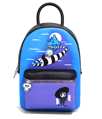 #ad New Her Universe Beetlejuice Sandworm Mini Backpack Purse