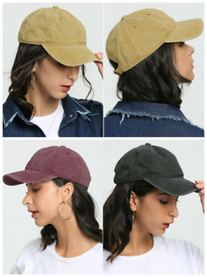 #ad New Retro Washed Cotton Cap For Men Women Gorras Snapback Caps Baseball Cap Hat