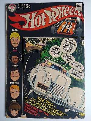#ad DC Comics Hot Wheels #5 Alex Toth Story Art Cover; Len Wein B Story VG FN 5.0