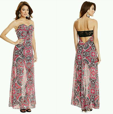 #ad NWT GUESS BY MARCIANO Butterfly Maxi Dress SIZE S