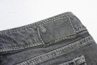 #ad Silver Suki Mid Skinny Stretch Denim Gray Jeans Buckle Womens Size 28 x 31