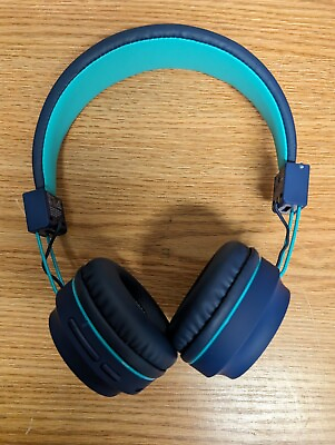 #ad iClever BTH03 Blue Adjustable Wireless Foldable Bluetooth LED Light Headphones