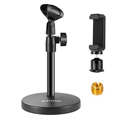#ad 3 in 1 Multi Function Desktop Microphone Stand Adjustable Table Mic Stand wit...