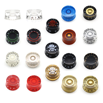 #ad 19 Kinds Guitar Knobs Electric Bass Knob Speed Volume Tone Control Knobs